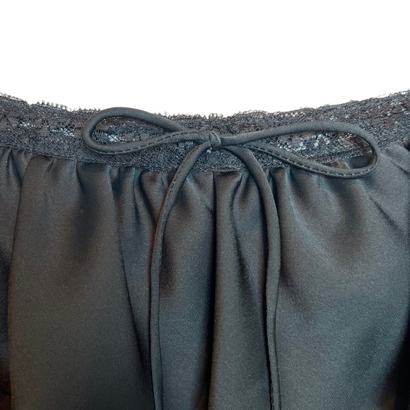 Lanvin Paris New York Black Crinkle Dress MIDI Fits Small Medium Sleeveless - Picture 3 of 16